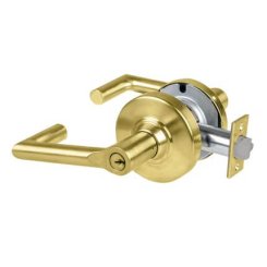 Schlage Boardwalk Door Handle, Vandlgard, ND Series, Vandlgard Communicating Loc, Satin Chrome Plated Finish