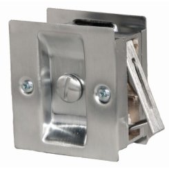 Trimco Pocket Door Pull with locking function, for 1-3/8" and 1-3/4" Door