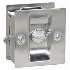 Trimco Pocket Door Pull with locking function, for 1-3/8" and 1-3/4" Door