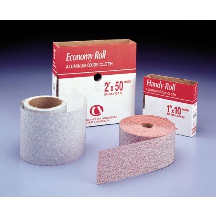 Hafele  Dri-Lube Resin Paper, Premier Red, Open Stick-On Sheet Rolls, 2-3/4", Aluminum Oxide, Grit 80, 25 Yards
