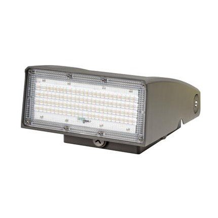 Topaz WPA-40W-PCTS-BZ-PC Economy LED Slim Adjustable Wall Pack, 40W, Power & CCT Selectable, Bronze finish