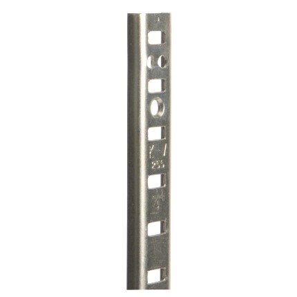Hafele 255 Series Pilaster Standards, KV, 5/8" x 3/16", 23 gauge, Aluminum, Model 255 AL 72, Pack of 100