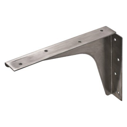 Hafele Work Surface Brackets, Rigid, 12x8" (304.8x203.2mm) , Stainless Steel