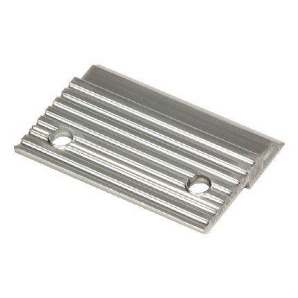 Hafele Z-Clips, 2" Width, 3/8" Lift-off, with Holes, Aluminum, Mill Finish