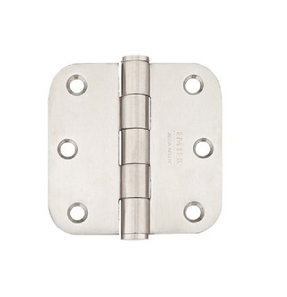 Emtek 9823332D Stainless Steel, Plain Bearing, 3.5" x 3.5", 5/8" Radius Corner - PAIR
