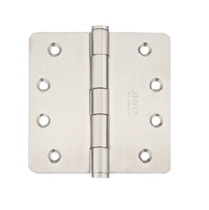 Emtek 9822432D Stainless Steel, Plain Bearing, 4" x 4", 1/4" Radius  Corner - PAIR