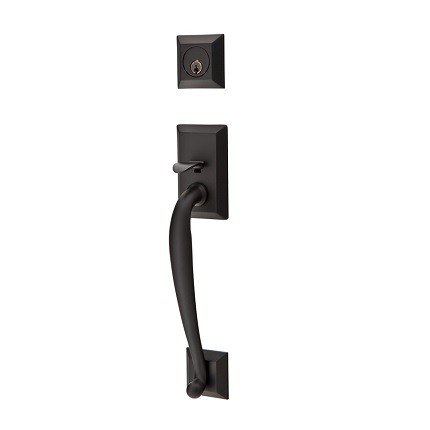 Franklin Entry Set in Flat Black finish