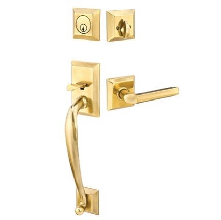 Franklin Entry Set in French Antique Finish with Milano Lever