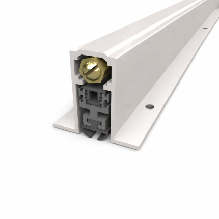 Zero #7350, Automatic Door Bottom for Sliding or Pocket Doors, Mortised, Neoprene, .75" Drop