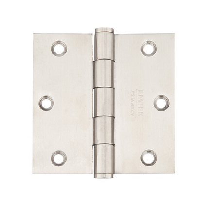 Emtek 9811332D Stainless Steel, Plain Bearing, 3.5" x 3.5", Square  Corner - PAIR