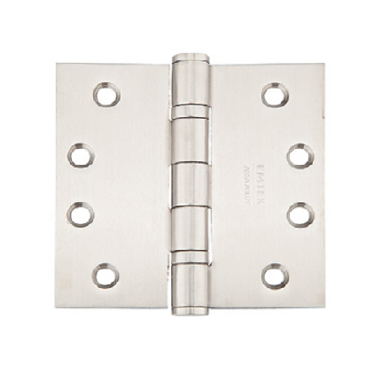 Emtek 9841432D Stainless Steel, Ball Bearing, 4" x 4", Square  Corner - PAIR