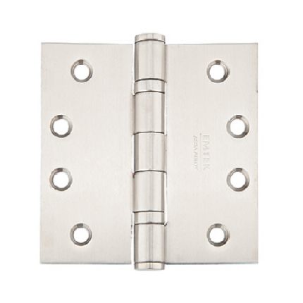 Emtek 9841532D Stainless Steel, Ball Bearing, 4.5" x 4.5", Square  Corner - PAIR