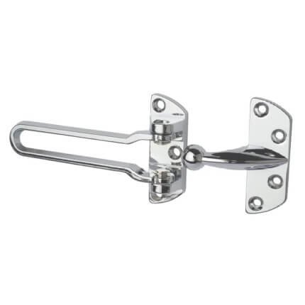 Rockwood 603 Cast Aluminum Door Guard, Bright Chrome Finish - QuickShip