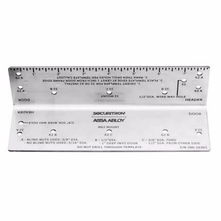 Securitron MTK-32/62 Metal Marking Template