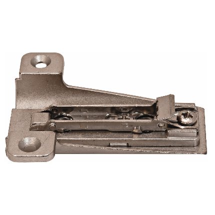 Salice Concealed Hinge, Clip Mounting Plate, For Large Overlay Face-Frame Applications