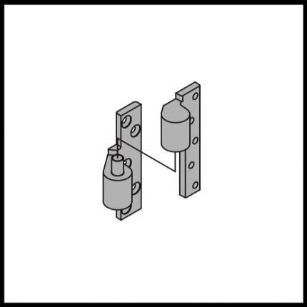 Ives 3/4" Offset Fire Rated Intermediate Pivot for Doors between 500-700 Lbs.