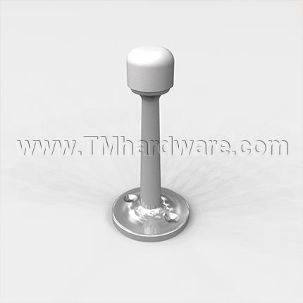 Polished Chrome Rockwood 518 Smooth Baseboard Door Stop
