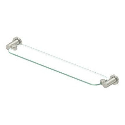 Deltana BBN Series, Zinc/Aluminum, Clear Glass Shelf Satin Nickel (US15) Finished
