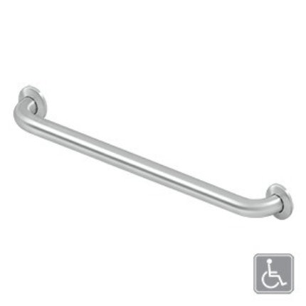 Deltana Stainless Steel Grab Bars, Concealed Screw Satin Stainless Steel (US32D) Finished