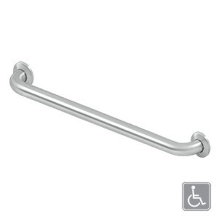 Deltana Stainless Steel Grab Bars, Concealed Screw Satin Stainless Steel (US32D) Finished