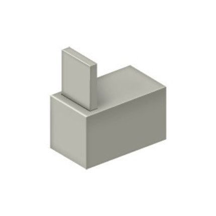 Deltana Zinc-Aluminum Single Robe Hook Satin Nickel (US15) Finished