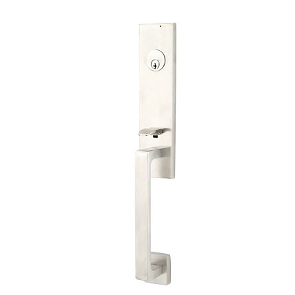 Davos Entry set in Satin Nickel