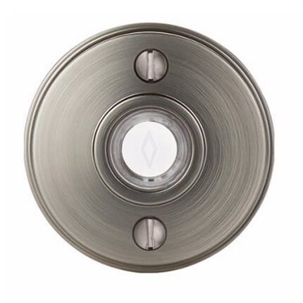 Emtek 2466 Doorbell Button with Watford Rosette, 2-1/2" Dia.