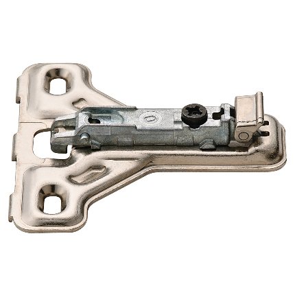Salice Concealed Hinge, Wing Mounting Plate, Face Frame, Screw, 1/2" Overlay