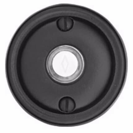 Emtek 2412 Tuscany Bronze Doorbell Button with #12 Rosette,  2-5/8" Dia.