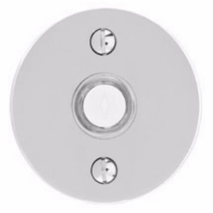 Emtek 2458 Doorbell Button with Disk Rosette, 2-1/2" Dia.
