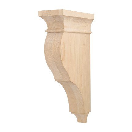 Hafele Wooden Corbel, 12" x 3" x 6-1/2", Birch finish