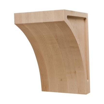 Hafele Wooden Corbel, Transitions Collection, 9" x 5-3/4" x 6", Maple finish