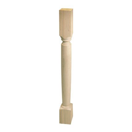 Hafele Wood Post, 34-1/2" x 2-13/16" x 2-13/16" (H x W x D), Maple