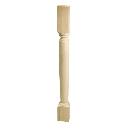 Hafele Wooden Post, 34-1/2" x 2-13/16" x 1-3/8" (H x W x D), Maple finish
