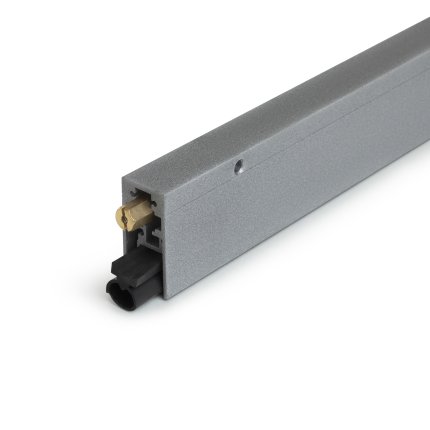 Automatic Door Bottom, Irridate Finish Casing with Bulb Seal, .375" Drop