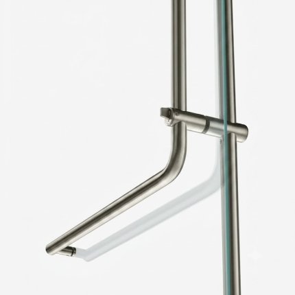 Rockwood LP3301 Full Height with Horizontal Push/Pull Bar, Bolts UP, Bent End