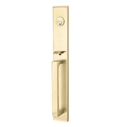 Lausanne Entry set in Satin Brass