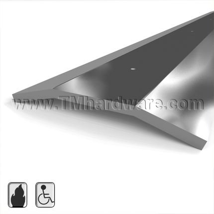 Zero #664STST Utility Threshold, 4" Stainless Steel, 7 Gauge Thickness, .5" Height