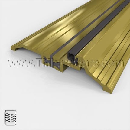 Pemko #254x226BFGT Latching Panic Exit Threshold, 6.125" Bronze with Thermal Break and Thermo Seal, .5" H