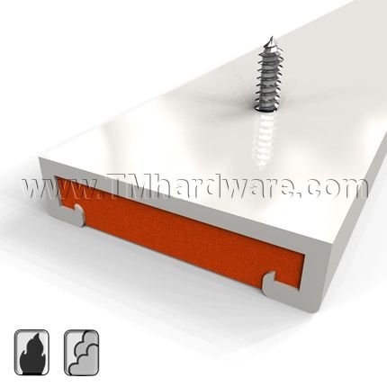 Zero #253FS Door Bottom, Mortised Track with Fire Stop Insert
