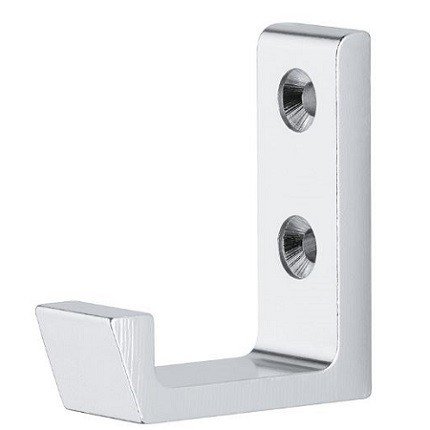 Hafele Aluminum Coat Hook, 11/16" x 1-5/8" x 1-7/8"