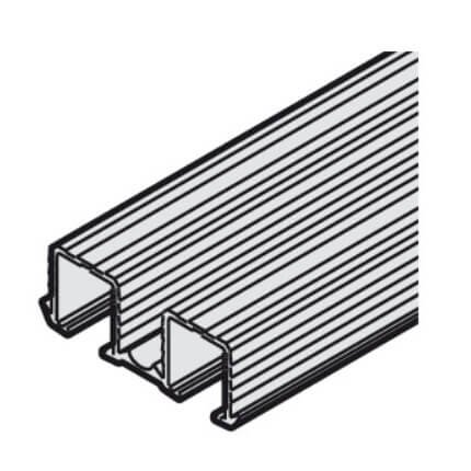 Hafele Slido Classic, Double Upper Running Track, Groove Mounting, 98" Length