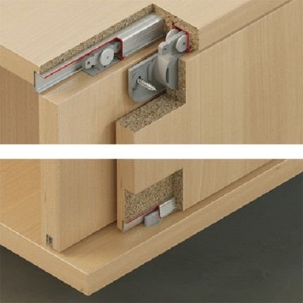 Hafele Slido Classic 12 IF Sliding Hardware, For By-Pass Inset Doors, Soft Close, 26 LB Door