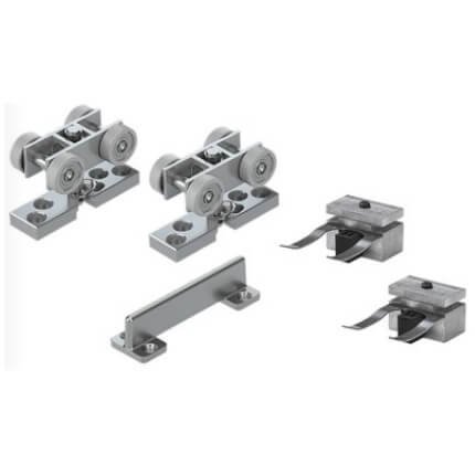 Hettich TopLine Grant XHD 9191126 Hardware Set, Doors up to 500 Lbs.