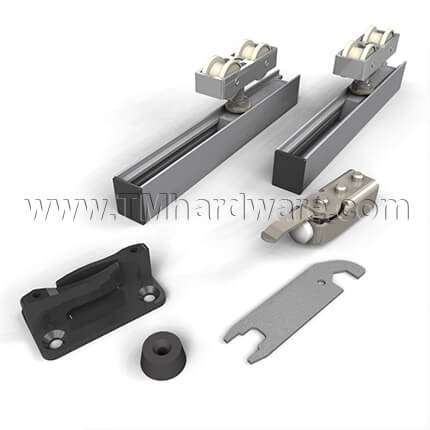 Hawa Junior 40/B Sliding Door Hardware, up to 88 Lbs., Mortised, Top Hung System
