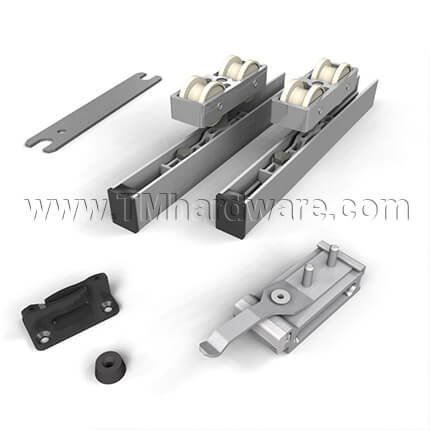 Hawa Junior 120/B Sliding Door Hardware, up to 264 Lbs., Mortised, Top Hung System
