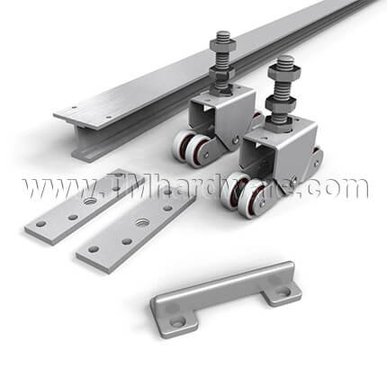 Hettich TopLine Grant 1230 Sliding Hardware and Track, For Doors 1" Thick, 325 Lbs.