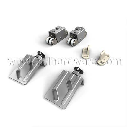 Hettich TopLine Grant 71-034 Sliding Hardware, 3/4" Thick, 150 Lbs.