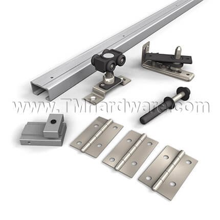 Hettich Grant Bi-fold 50 Hardware and Track, Doors 50 Lbs. per panel, 2 - 4 Panel Applications