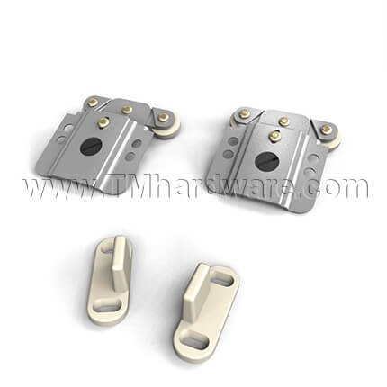 Hettich TopLine Grant 6053 Sliding Hardware, For Single Doors, 75 Lbs.